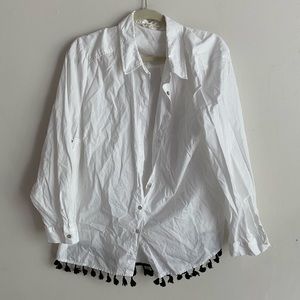 Boho button up top